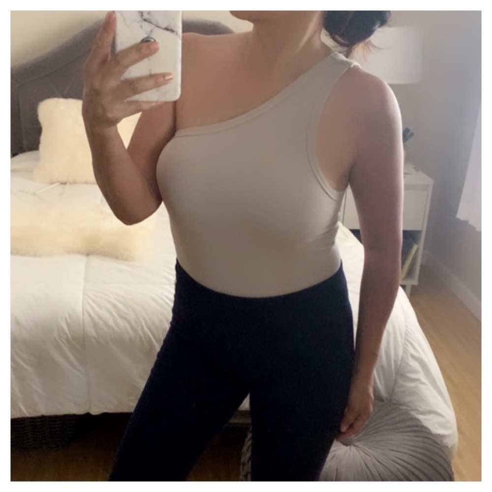 NWT BETRO SIMONE One Shoulder Bodysuit